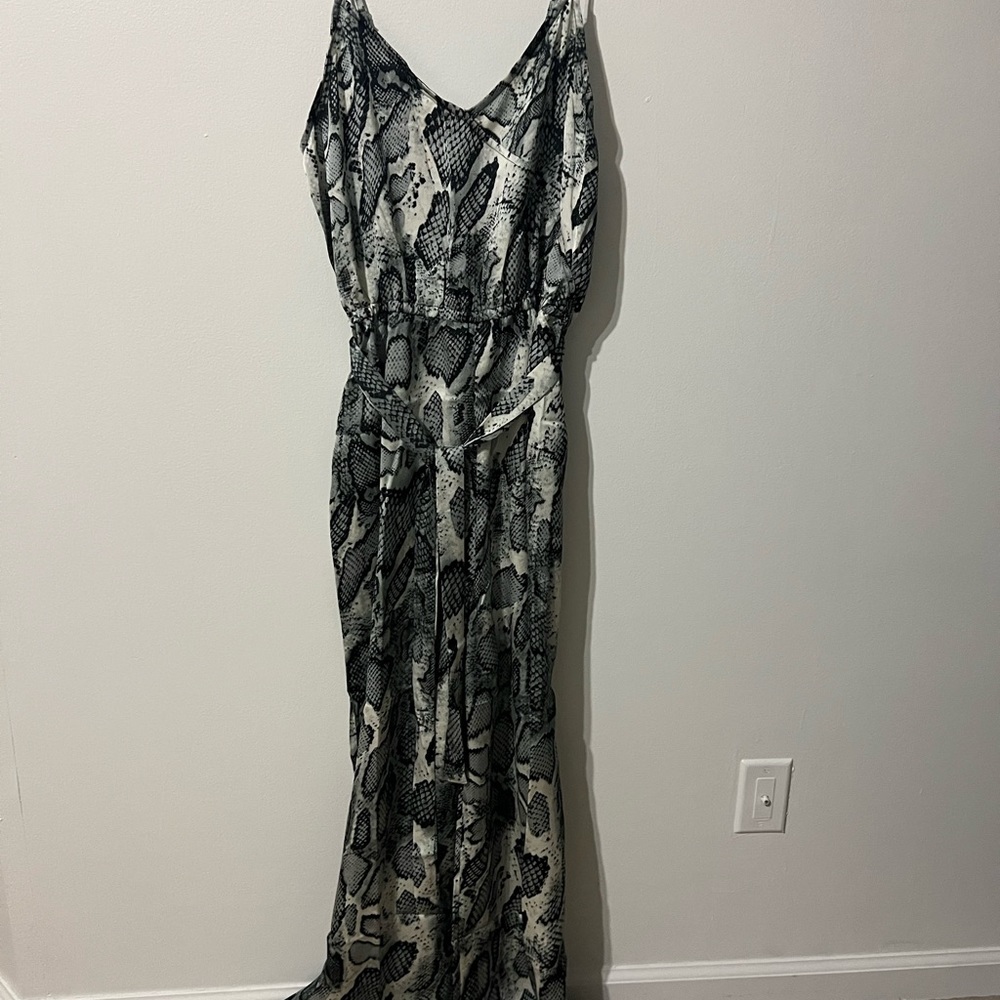 NWT snakeskin print jumpsuit